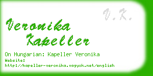 veronika kapeller business card